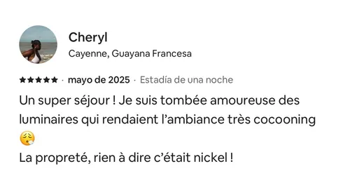 Avis 5 étoiles de Cheryl sur Airbnb — Hostel Toucan