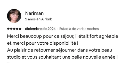 Avis 5 étoiles de Nariman sur Airbnb — Hostel Toucan