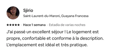 Avis 5 étoiles de Sjirio sur Airbnb — Hostel Toucan